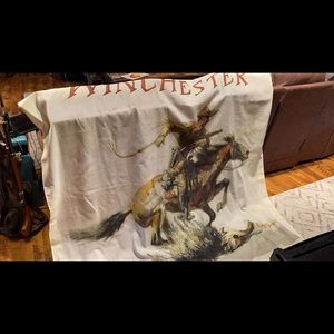 Winchester Soap dispenser and shower curtain